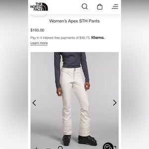 TNF Women’s Apex Sth White Snow Pant